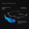 Shelter Pro White Black Glasses