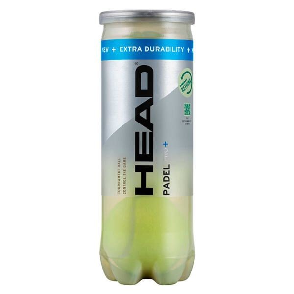 Bote de 3 Pelotas Head Padel Pro +