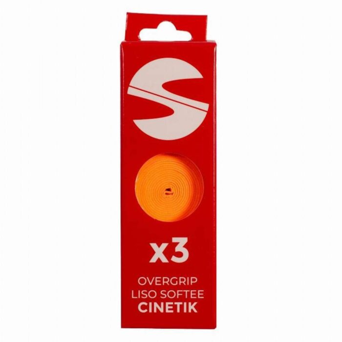 Overgrips Softee Cinetik Lisos Naranja Fluor 3 Unidades